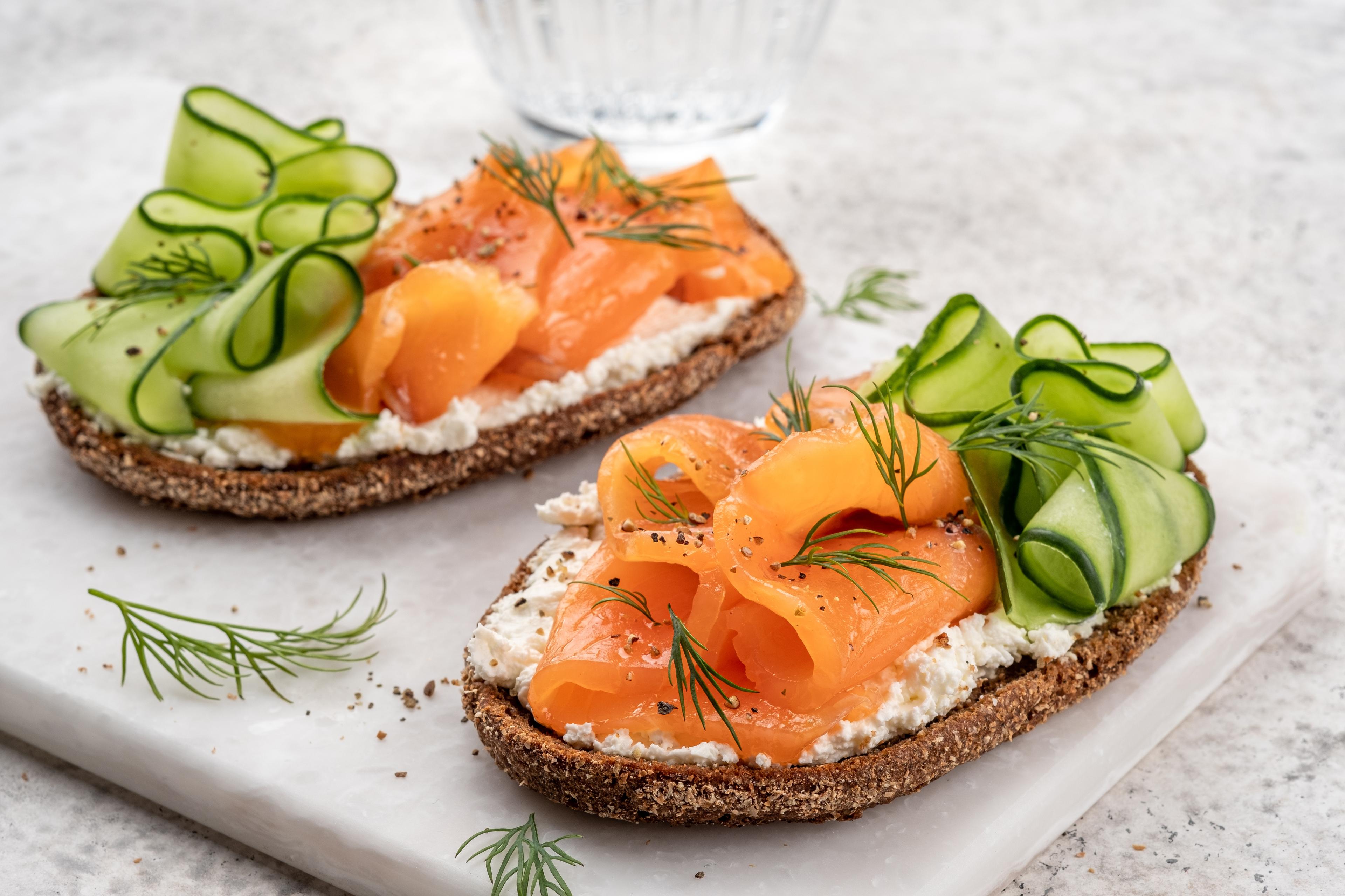 Photo du plat Sandwich au saumon fumé