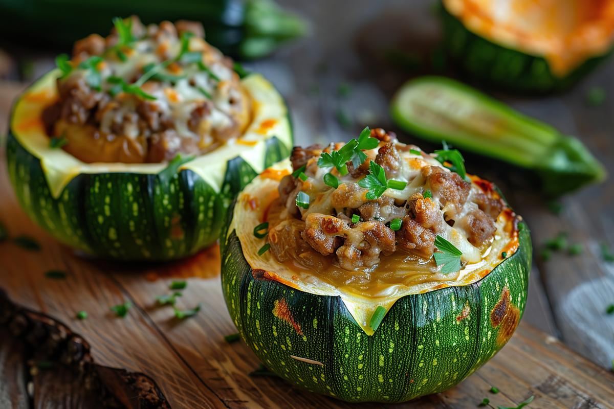 Photo de Courgettes farcies au boeuf